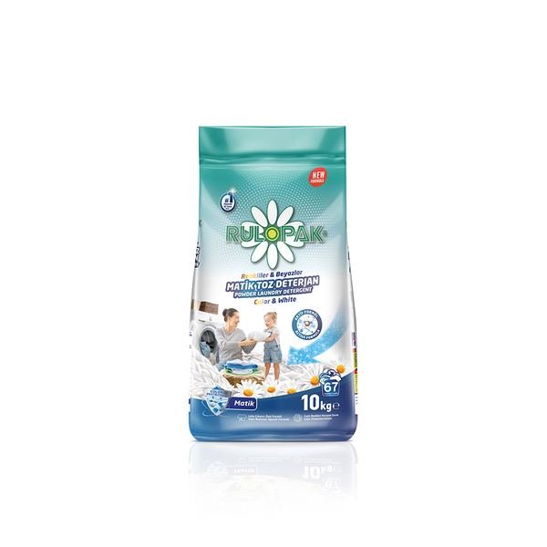 RULOPAK POWDER LOUNDRY DETERGENT FOR COLOR & WHITE 10 KG MATIC